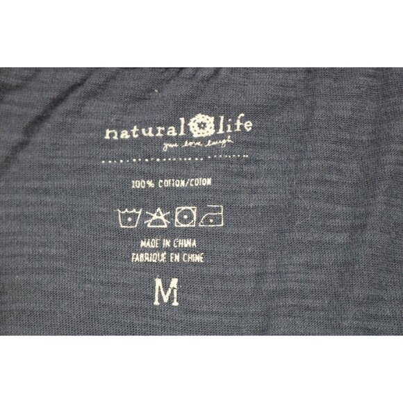 Natural Life Long Sleeve Dropped Crotch Jumpsuit-Size Medium-Oversized-Pockets - Picture 3 of 9
